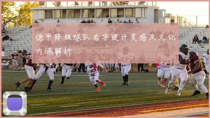 德甲降级球队名字设计灵感及文化内涵解析